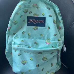 JanSport Kids' Mint Backpack with Avocado Print
